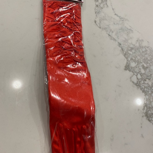 NEW satin elbow gloves - Picture 2 of 2